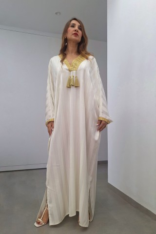 Jebba Nour Satin Papillon Fluide Chic Cérémonie Élégante