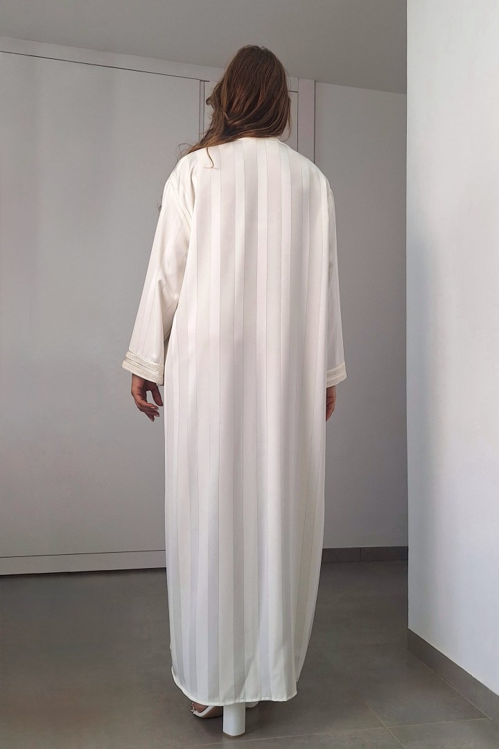 Robe Imen — Satin Fluide & Col Officier Signature
