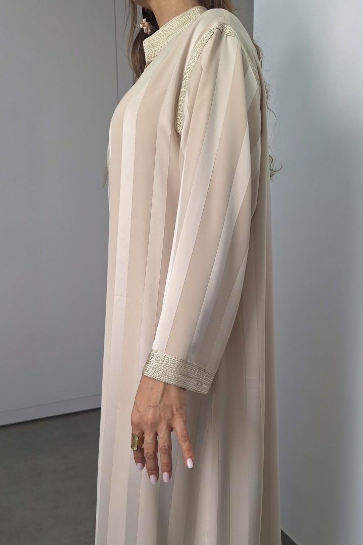 Robe Imen — Satin Fluide & Col Officier Signature