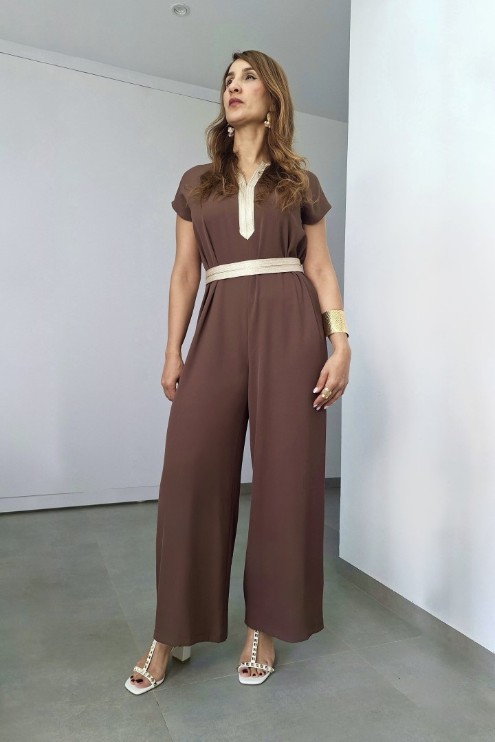 Ensemble Wissal Crêpe Fluide Abaya & Combinaison Chic