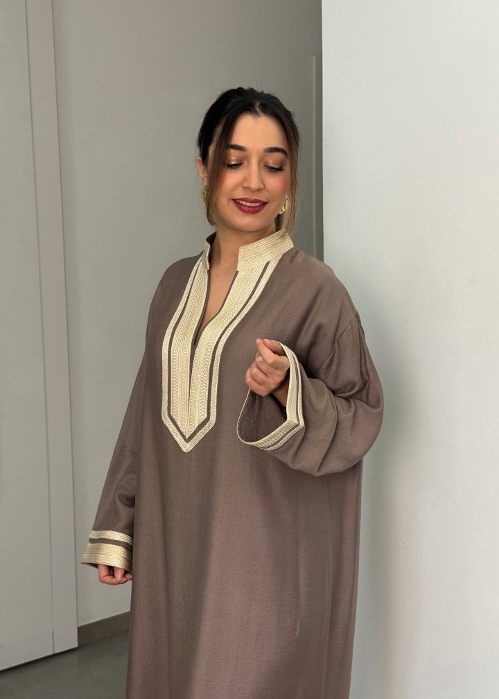 Robe Siwar — Viscose Noble & Finitions Artisanales Chic