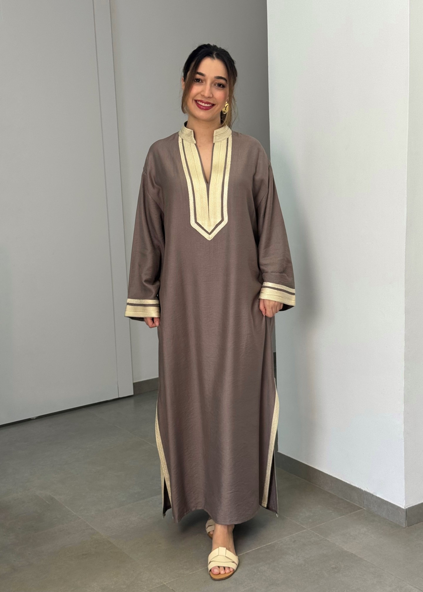 Robe Siwar — Viscose Noble & Finitions Artisanales Chic