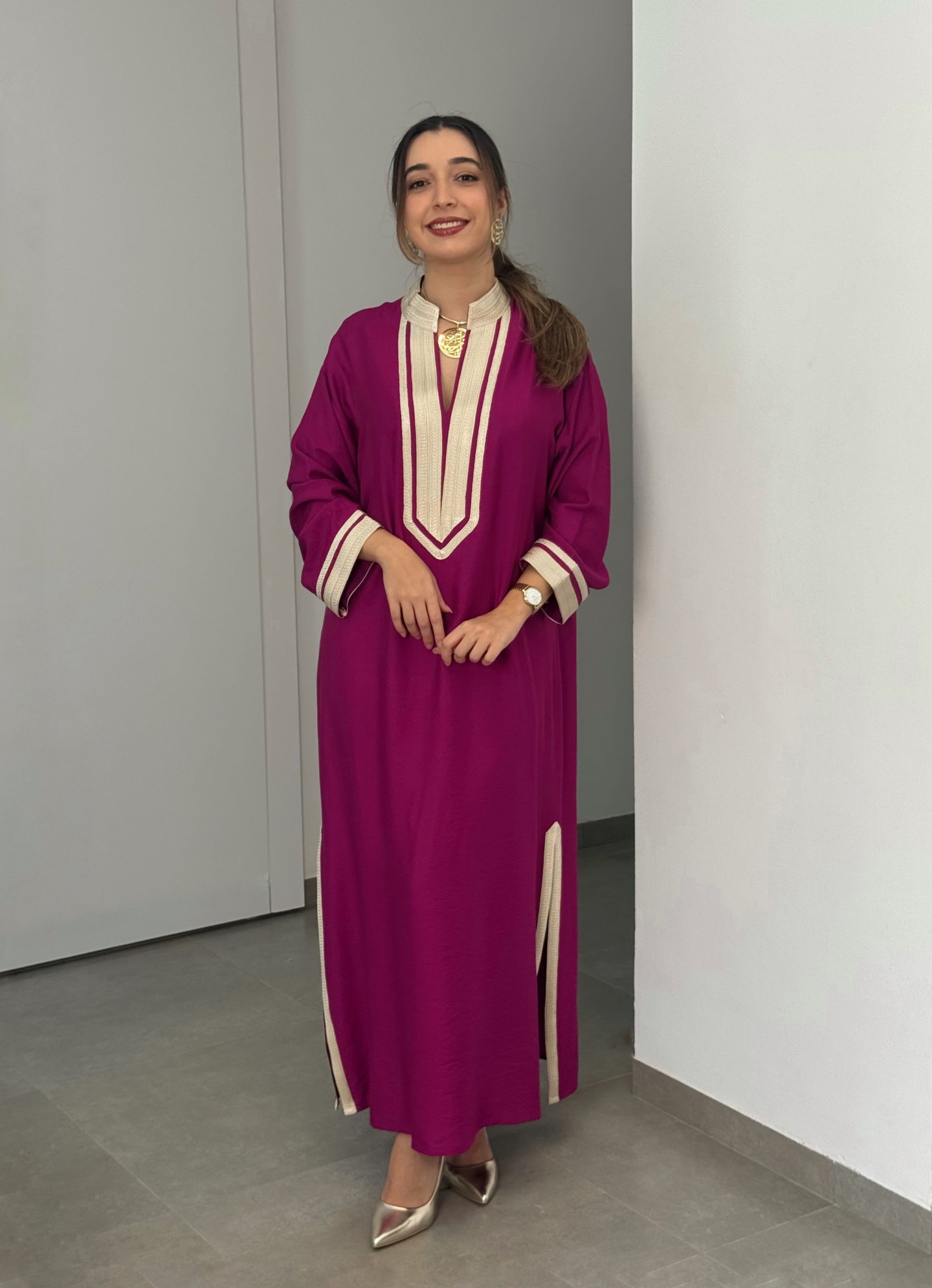 Robe Siwar — Viscose Noble & Finitions Artisanales Chic