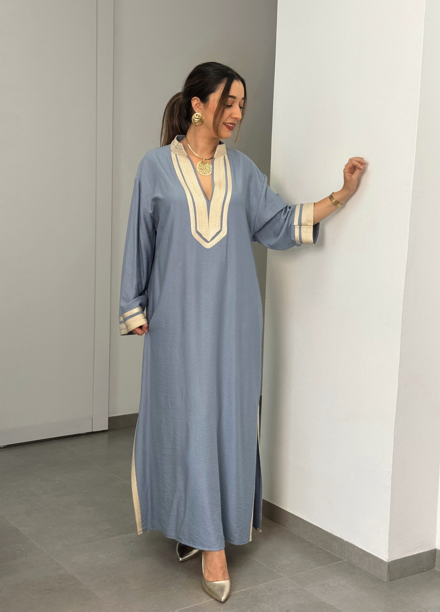 Robe Siwar — Viscose Noble & Finitions Artisanales Chic