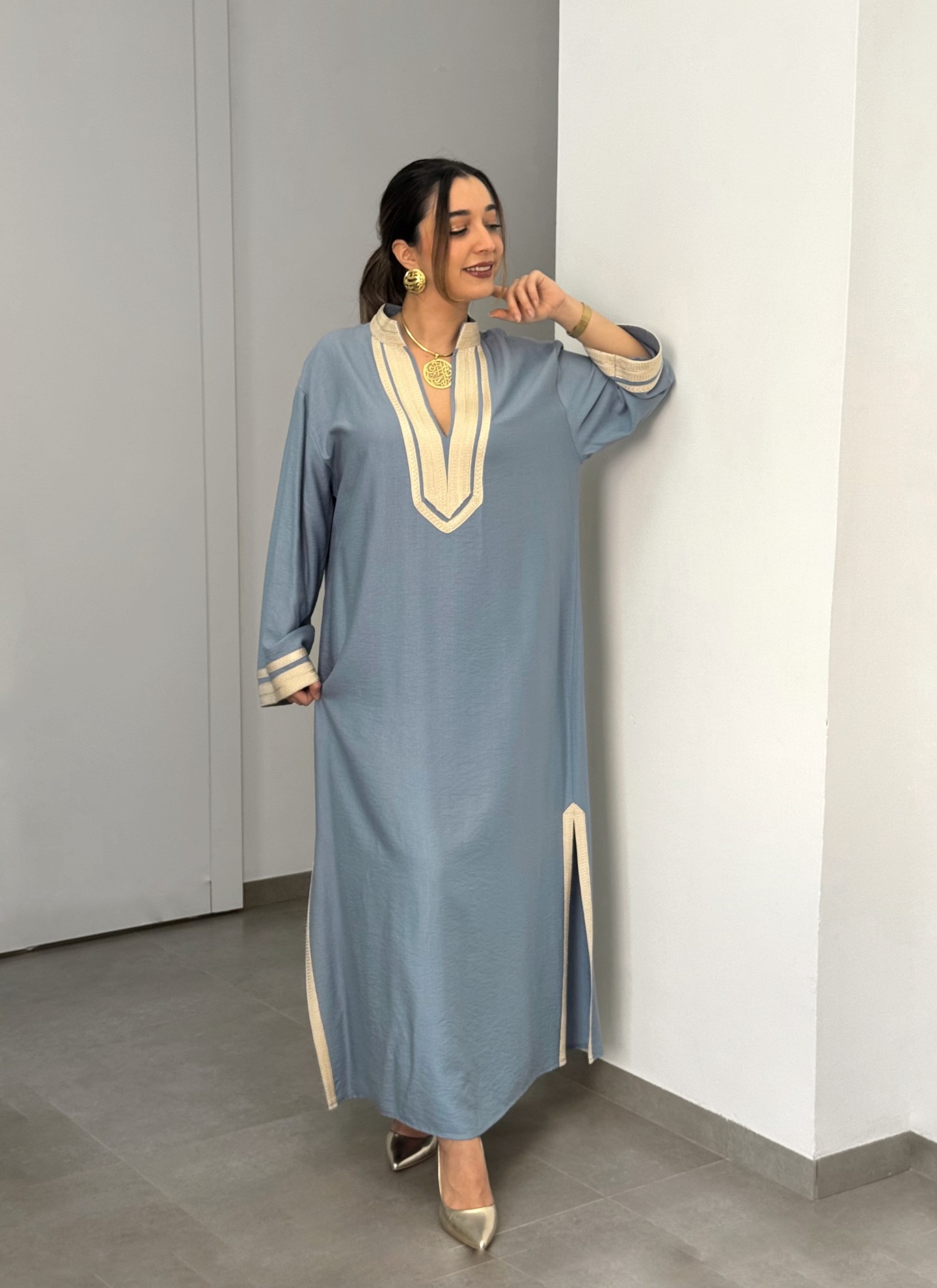 Jebba Siwar Viscose Fluide | Traditionnel Chic & Moderne