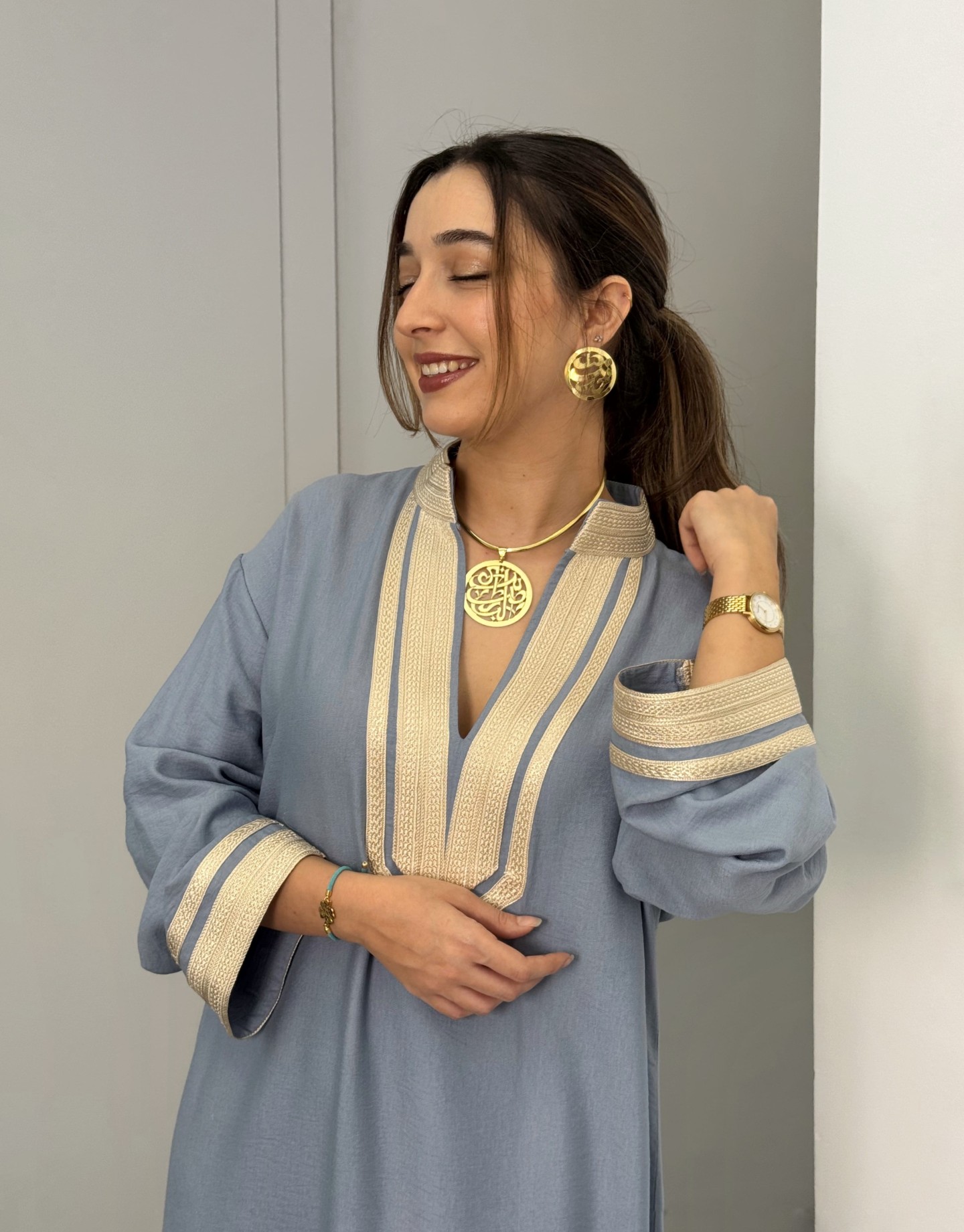 Robe Siwar — Viscose Noble & Finitions Artisanales Chic