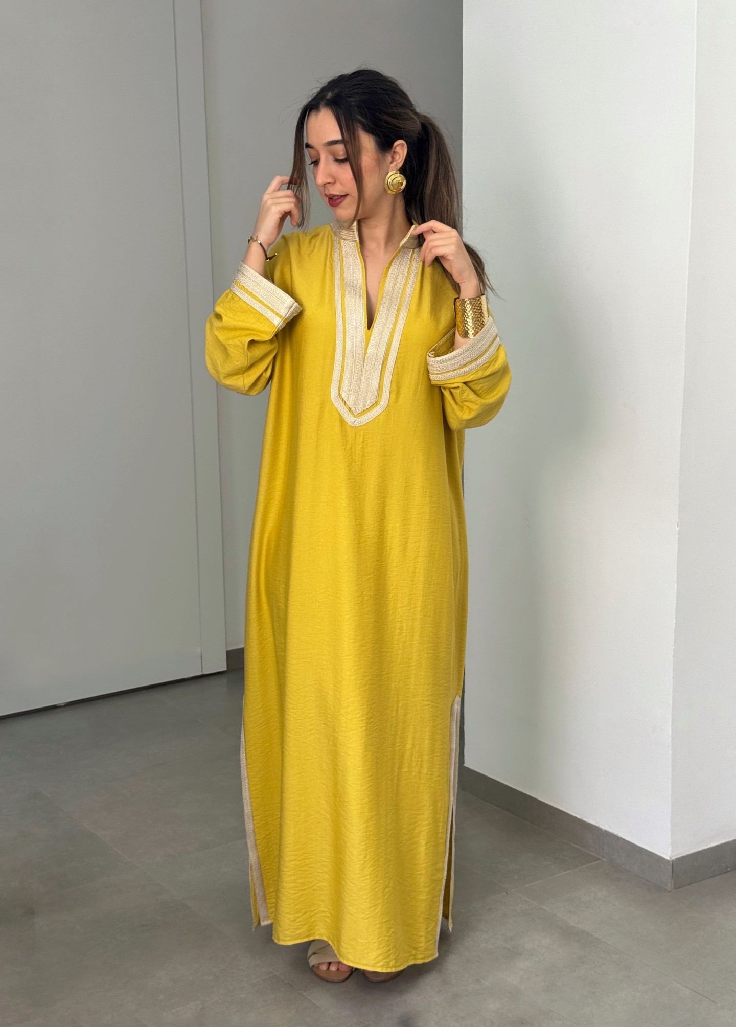 Robe Siwar — Viscose Noble & Finitions Artisanales Chic