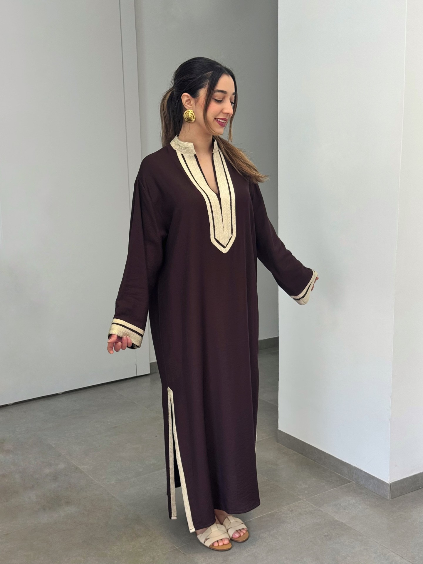 Robe Siwar — Viscose Noble & Finitions Artisanales Chic