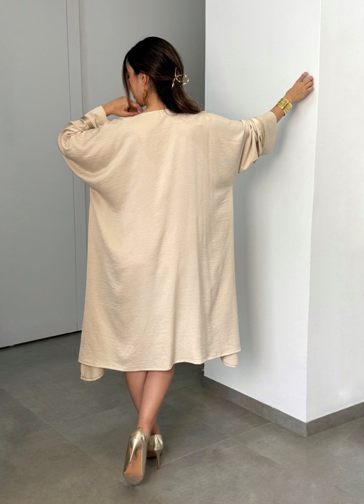 Robe Alya — Viscose Fluide & Broderie Perlée Couture