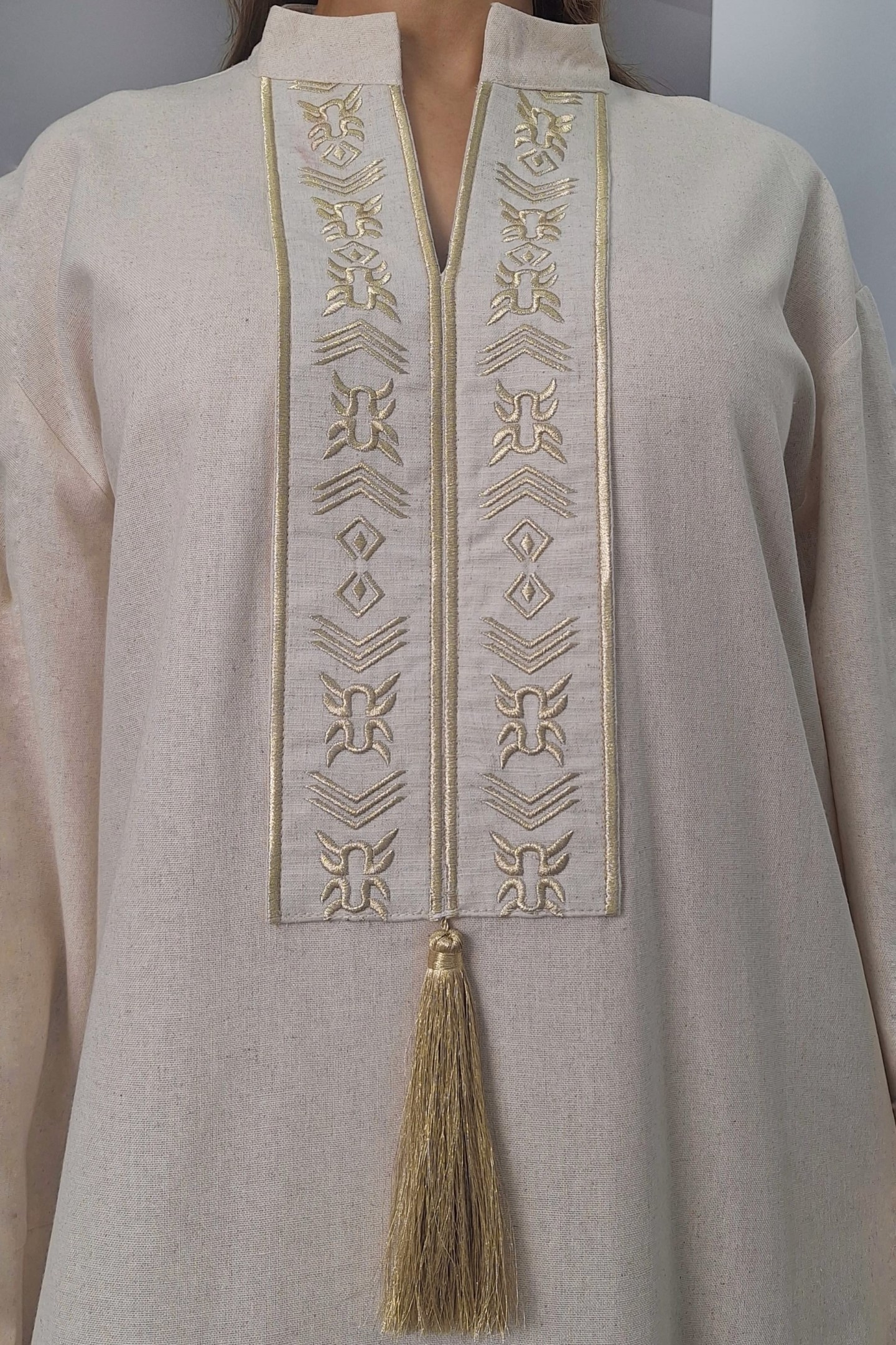 Robe Emmah — Lin & Coton & Broderie Berbère Chic
