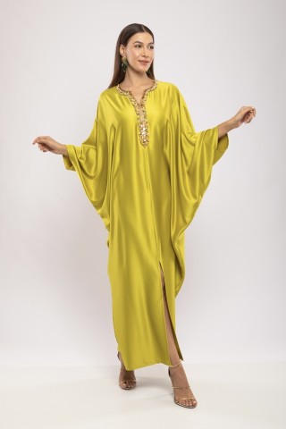 Jebba Asma Satin de Soie Papillon Cristaux Soirée Luxe