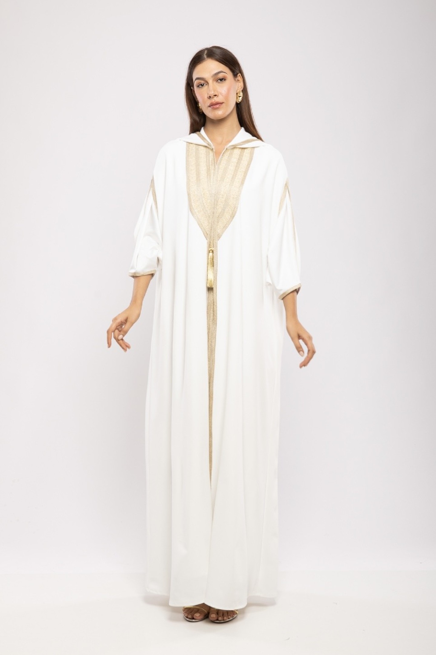 Cape Mèlèk Crêpe Fluide Capuche Chic Authentique