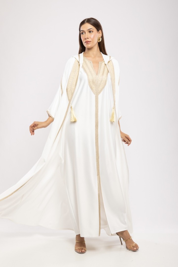 Cape Mèlèk Crêpe Fluide Capuche Chic Authentique