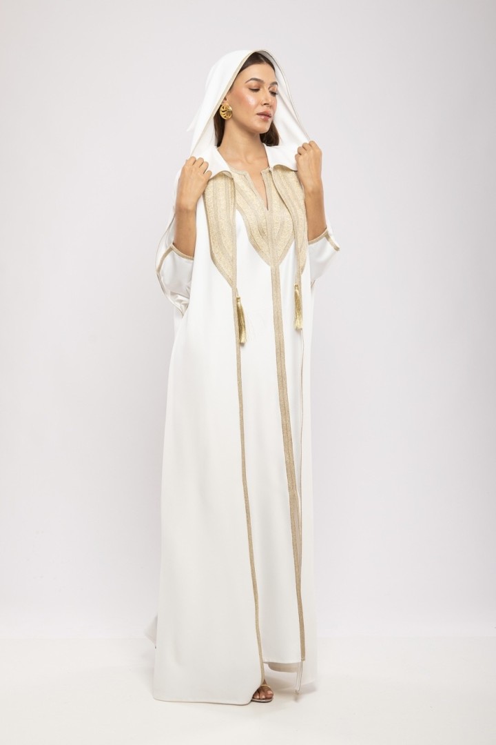 Cape Mèlèk Crêpe Fluide Capuche Chic Authentique