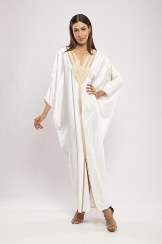 Jebba Eya Satin de Soie Fluide Chic Cérémonie Élégante