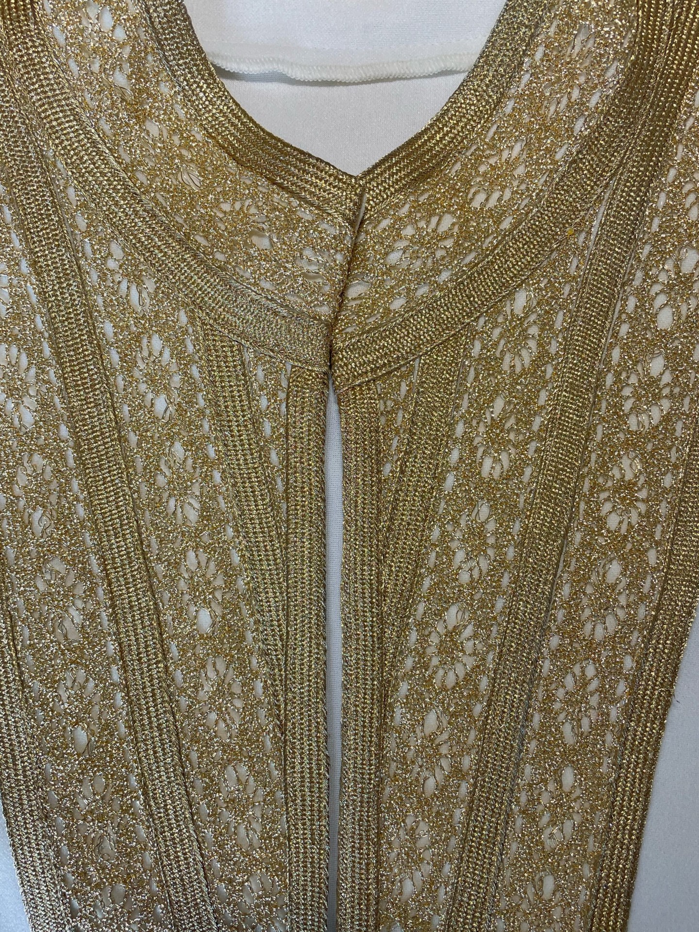 Cape Tounsia Crêpe Courte Évasée Bordure Traditionnelle Chic