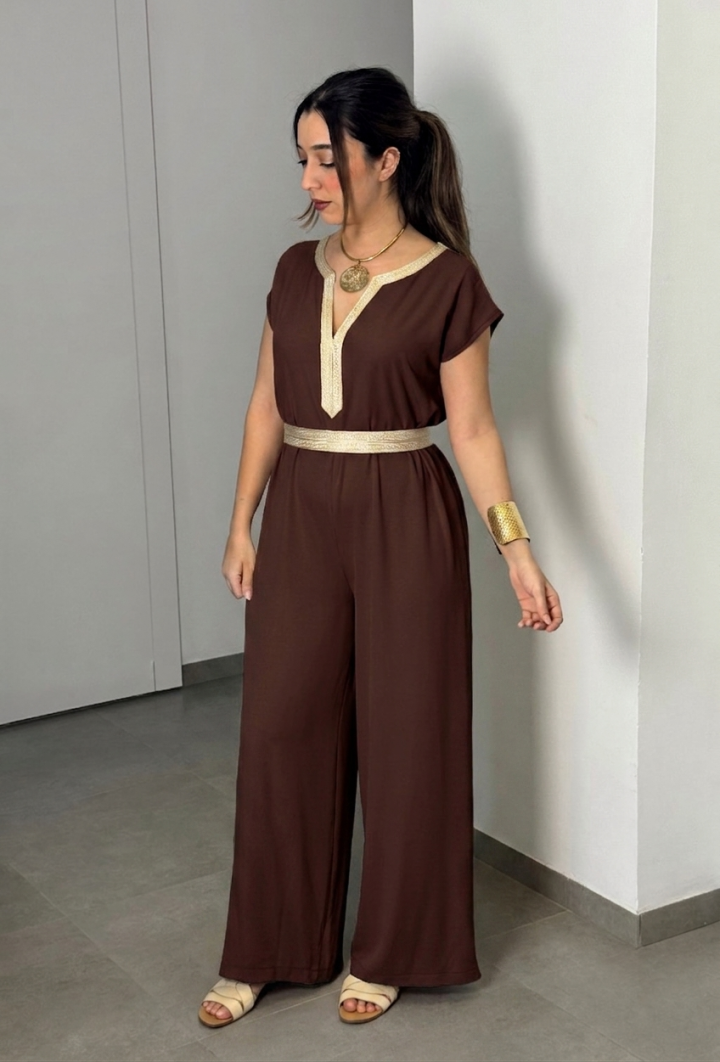 Ensemble Wissem — Abaya & Combinaison en Crêpe Fluide