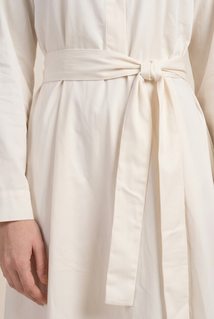 Robe Longue en Popeline Dune — Modest Fashion Casual Chic