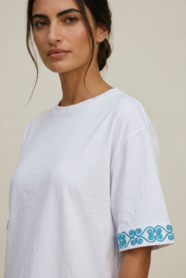 T-shirt Oversize en Coton Premium Volute — H-Fashion