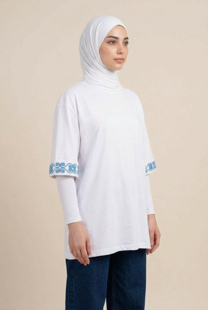 T-shirt Oversize en Coton Premium Volute — H-Fashion