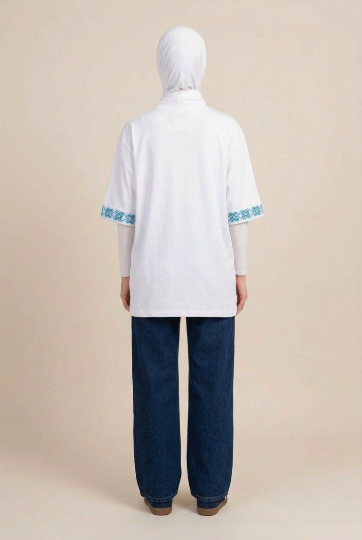 T-shirt Oversize en Coton Premium Volute — H-Fashion