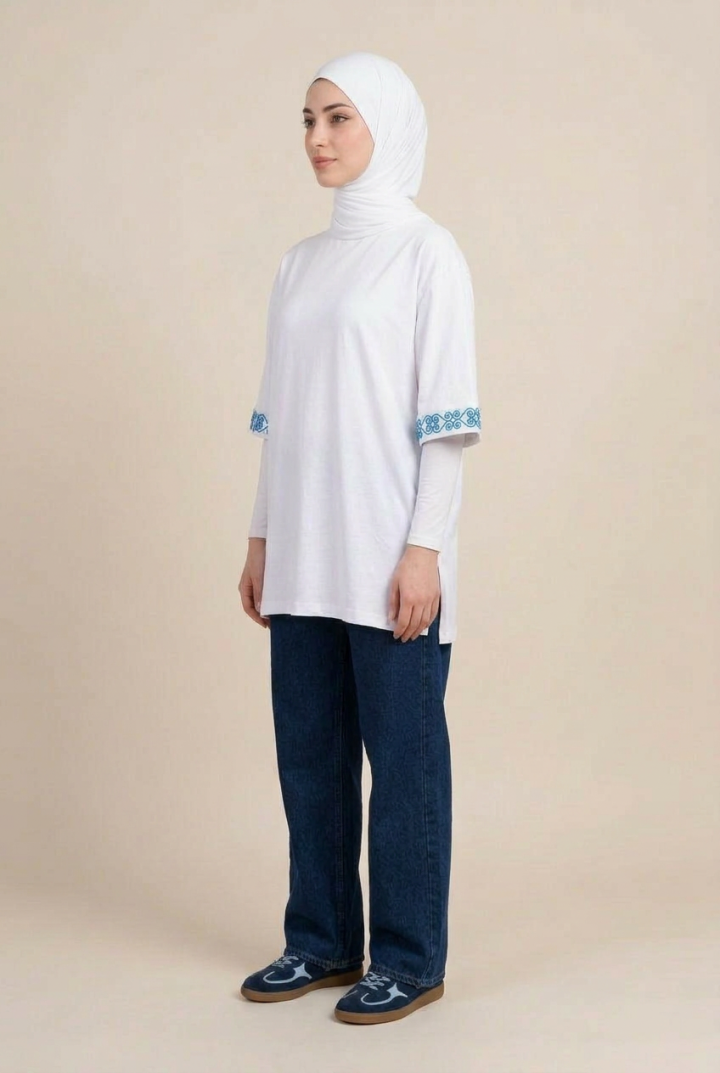 T-shirt Oversize en Coton Premium Volute — H-Fashion