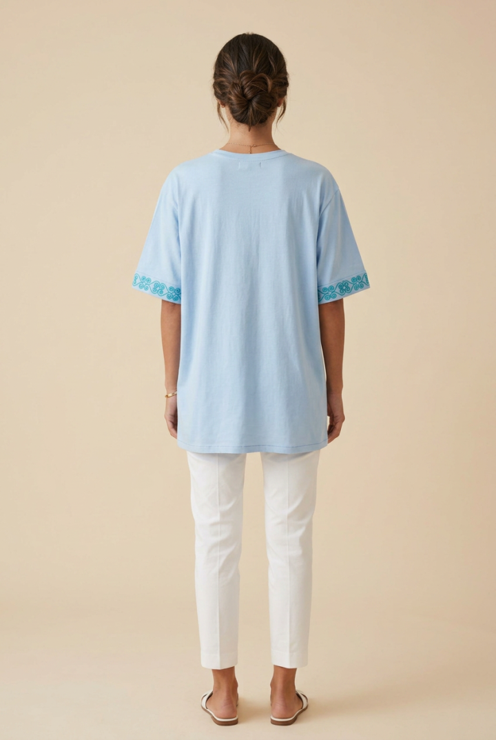 T-shirt Oversize en Coton Premium Volute — H-Fashion