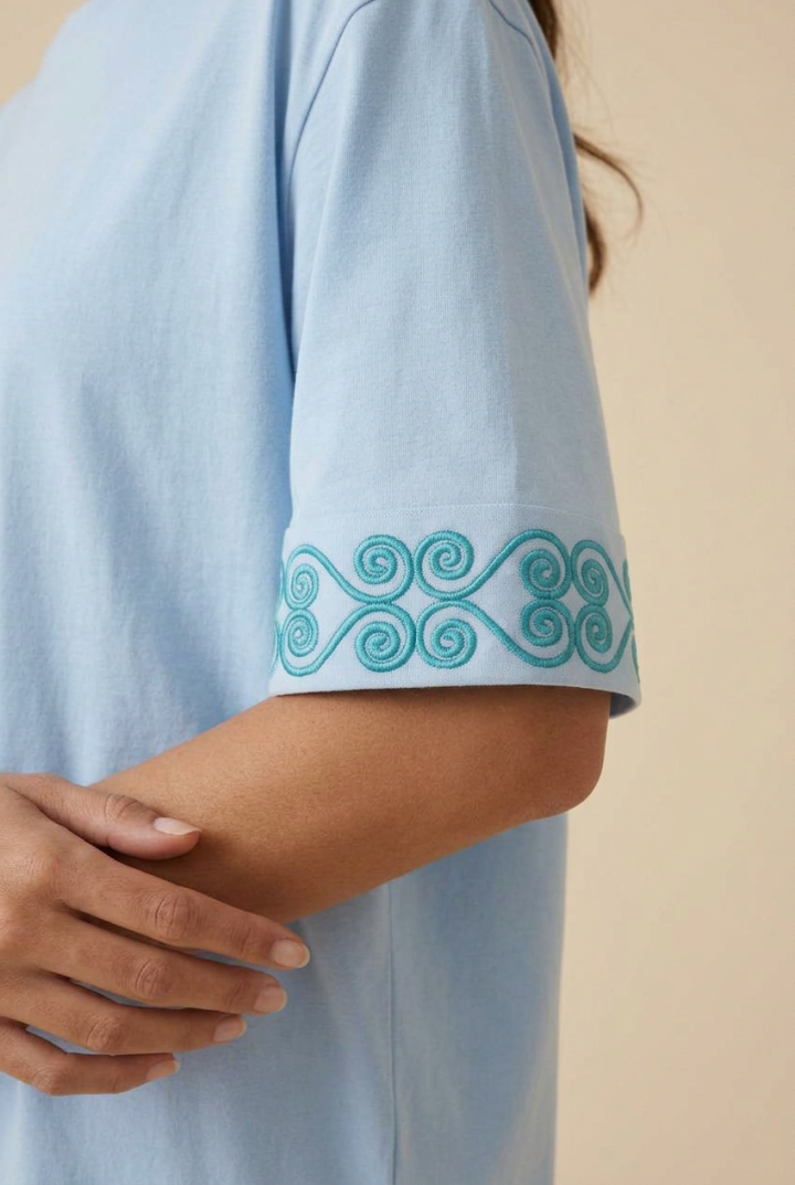 T-shirt Oversize en Coton Premium Volute — H-Fashion