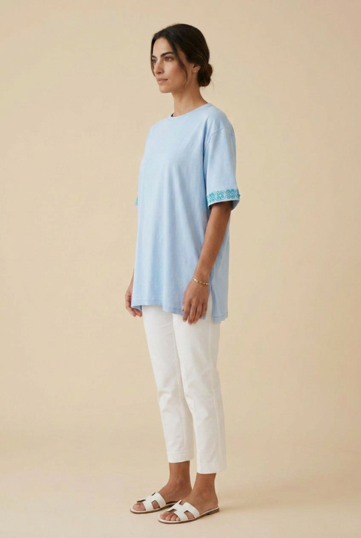 T-shirt Oversize en Coton Premium Volute — H-Fashion