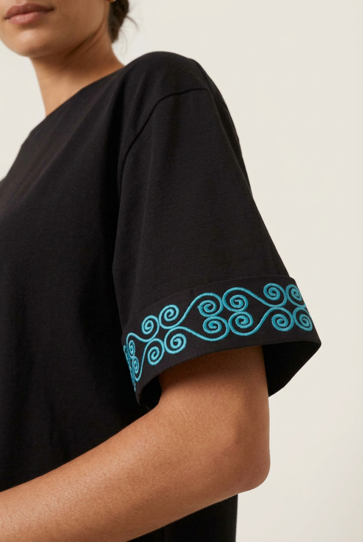 T-shirt Oversize en Coton Premium Volute — H-Fashion