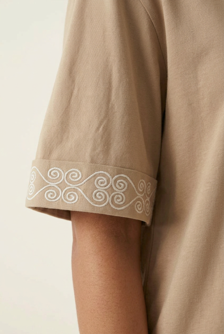 T-shirt Oversize en Coton Premium Volute — H-Fashion